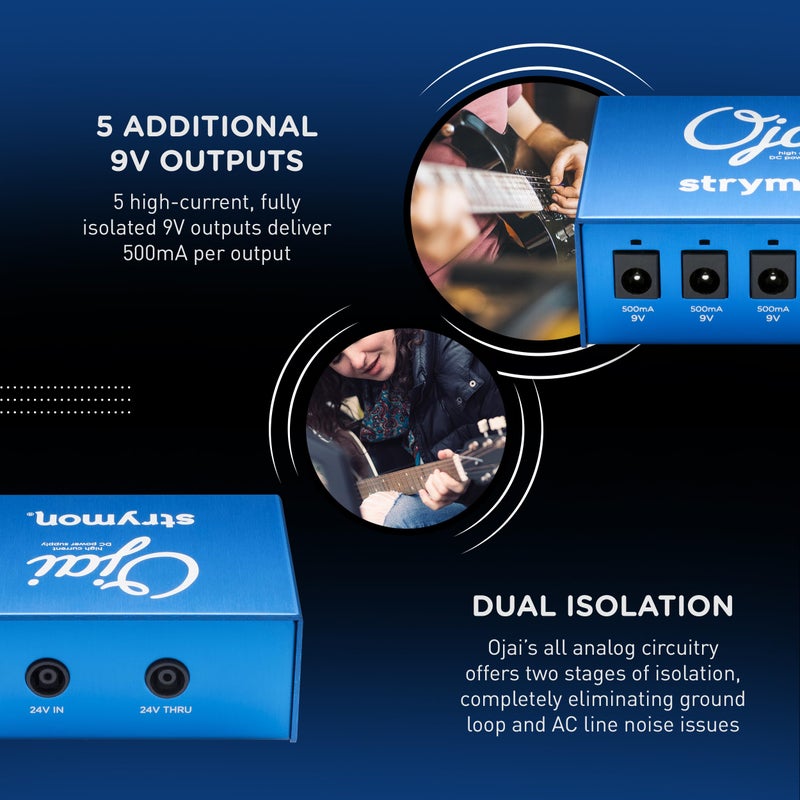 Strymon Ojai High Current 9V Guitar Effects Pedal Power Supply Expansion Kit, Five Discrete Outputs with 500mA of Current - Image 4